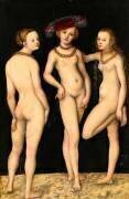 Les trois Grâces (Lucas Cranach l'Ancien) - Muzeo.com