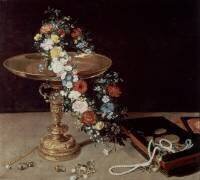 Nature morte avec une couronne (Jan Brueghel l'Ancien) - Muzeo.com