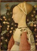 Portrait de Ginevra d'Este dit aussi Portrait de Marguerite de Gonzague (Pisanello) - Muzeo.com