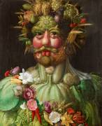 Portrait de l'Empereur Rodolphe II en Vertumne (Giuseppe Arcimboldo) - Muzeo.com