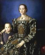 Portrait of Eleanor of Toledo and Her Son Jean de Medici (Bronzino) - Muzeo.com