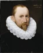 Portrait d'homme avec une fraise (Adriaen Thomas Key) - Muzeo.com