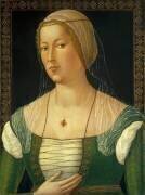 Portrait d'une jeune femme (Girolamo di Benvenuto) - Muzeo.com