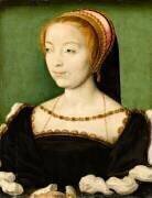 Portrait présumé de Louise de Rieux, dame d'Ancenis (avec cadre) (Corneille de Lyon) - Muzeo.com