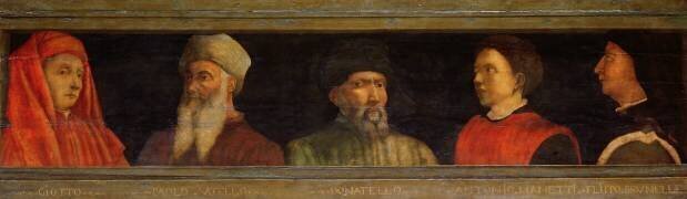 Portraits de Uccello, Donatello, Manetti, et de Brunelleschi (Paolo Uccello) - Muzeo.com