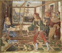 Return of Ulysses to Penelope (Bernardino di Betto...) - Muzeo.com