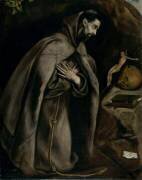 Saint François en prière devant le crucifix (Le Greco) - Muzeo.com