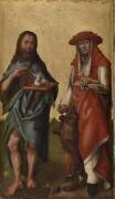 Saint Jean Baptiste et Saint Jérôme (Ecole allemande) - Muzeo.com