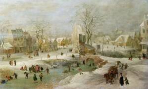Scène d'hiver en Hollande (Jan Brueghel l'Ancien) - Muzeo.com