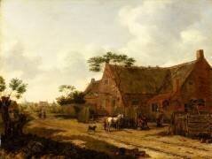 Une auberge à l'entrée d'un village (Emmanuel Murant) - Muzeo.com