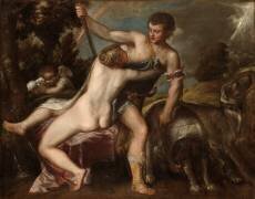Vénus et Adonis (Titien) - Muzeo.com