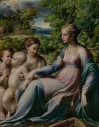 Vierge à l'Enfant avec Saint Jean Baptiste et Marie Madeleine (Parmigianino) - Muzeo.com