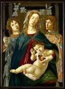 Vierge à l'Enfant à la grenade (Sandro Botticelli (école de)) - Muzeo.com