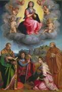 Vierge en gloire avec quatre saints (Andrea del Sarto) - Muzeo.com