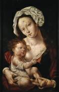Vierge et enfant (Jan Gossaert) - Muzeo.com