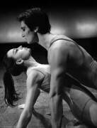 Dancers Jacqueline Rayet and Cyril Athanassof during Rehearsal of Ballet 