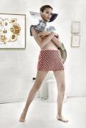Fashion : Mini Skirt and Metal Collar October 10, 1967, France (Rue des Archives) - Muzeo.com