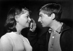 Jean Pierre Leaud and Jacqueline Brienne in 1974, october (b/w photo) (Rue des Archives) - Muzeo.com