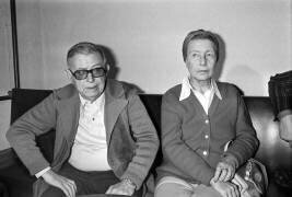 Jean-Paul Sartre et Simone de Beauvoir (Keystone) - Muzeo.com