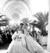 Models Stella and Capucine at Charity Dancing Ball in Versailles Castle (Rue des Archives) - Muzeo.com
