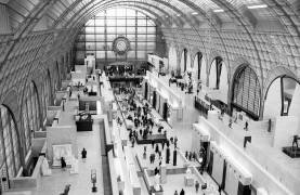 Opening of Orsay Museum in Paris, December 9Th, 1986. Orsay Station Is The Former Station of The Compagnie Du Chemin De Fer D\'Orleans, Paris. Designed By French Architect Victor Laloux (1850-1937). (b/w photo) (Rue des Archives) - Muzeo.com