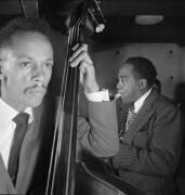Portrait of Charlie Parker, Tommy Potter, and Max Roach (William Gottlieb) - Muzeo.com