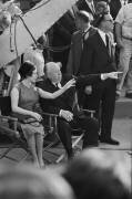 Princess Margaret and Alfred Hitchcock on the set of 'Torn Curtain' (Orlando Suero) - Muzeo.com
