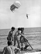 Jean Paul Belmondo lors de tournage du film 