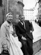 Jean-Paul Sartre Et Simone de Beauvoir à Rome 1963 (Keystone) - Muzeo.com
