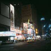 View of Broadway by night (Keystone) - Muzeo.com
