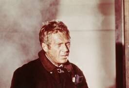 Steve McQueen sur le tournage de 