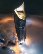 Alhamra Tower in Fog (Faisal ALnomas) - Muzeo.com