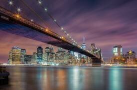 Brooklyn Bridge at Night (Michael Zheng) - Muzeo.com