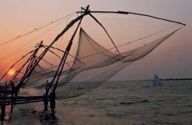 Inde, Kerala, Fort Cochin, Les Filets Chinois (Christophe Boisvieux) - Muzeo.com