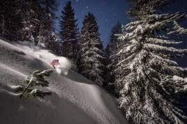 Night Powder turns with Adrien Coirier (Tristan Shu) - Muzeo.com