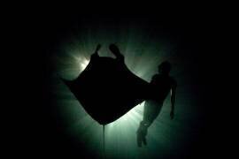 Raie Manta et un apnéiste, Raja Ampat, Papouasie occidentale, Indonésie (Ethan Daniels) - Muzeo.com