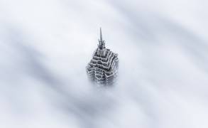 Shanghai Jinmao Tower in Clouds (Ran Shen) - Muzeo.com