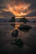 Sunset at Bandon Beach (Lydia Jacobs) - Muzeo.com