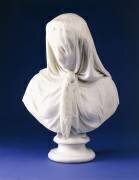 Un buste en marbre d'une femme voilée (Giovanni Battista Lombardi) - Muzeo.com