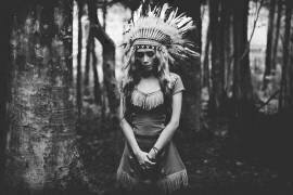 Black and White Mood in the Forest (BagasPhotowork) - Muzeo.com
