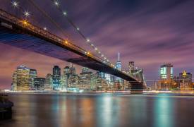 Brooklyn Bridge at Night (Michael Zheng) - Muzeo.com