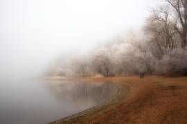 Fog and rime on the lake (Hans Peter Rank) - Muzeo.com