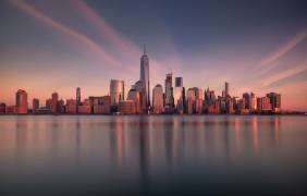 Lower Manhattan at dusk (Wei (David) Dai) - Muzeo.com