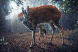 Mother and Fawn (John Wilhelm) - Muzeo.com