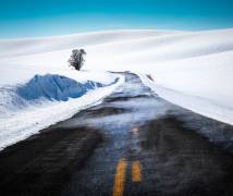 Palouse Road in Winter (Gregg Teasdale) - Muzeo.com