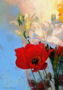 Poppy on blue (AlyZen Moonshadow) - Muzeo.com