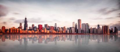 Sunrise at Chicago (Marcin Kopczyński) - Muzeo.com