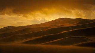 Sunset in Sand Storm (John Fan) - Muzeo.com