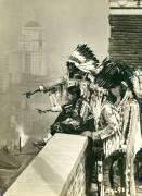 Blackfoot indians on the roof of the McAlpin Hotel, refusing to sleep in their rooms, New York City (anonymous) - Muzeo.com