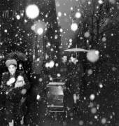 Neige à Paris sur la Place de l'Opéra (Rue des Archives) - Muzeo.com